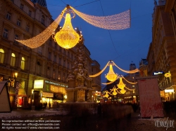 Viennaslide-00015191 Wien, Graben, Weihnachtsbeleuchtung - Vienna, Graben, Christmas Decoration