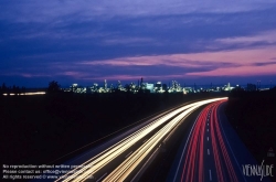 Viennaslide-00821130 Autoverkehr, Flughafenautobahn bei Nacht - Traffic, Highway at Night