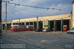 Viennaslide-03722108 Wien, Strassenbahnremise Speising - Vienna, Tramway Depot