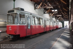 Viennaslide-03726459 Das Wiener Straßenbahnmuseum ist ein dem öffentlichen Verkehr gewidmetes Museum in Wien und das größte Straßenbahnmuseum der Welt. Der Schwerpunkt der Sammlung liegt in einer möglichst kompletten Dokumentation originaler historischer Straßenbahnfahrzeuge und Autobusse. Das Museum zählt zu den umfangreichsten Originalsammlungen weltweit.