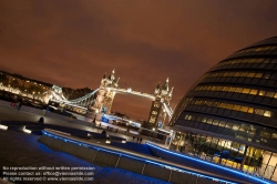 Viennaslide-05110206 London, Tower Bridge bei Nacht - London, Tower Bridge by Night