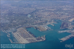 Viennaslide-05450021 Valencia, Hafen, Luftbild // Valencia, Harbour, Aerial View