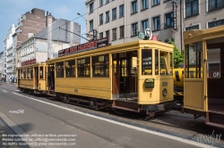 Viennaslide-05819715 Brüssel, Tramwayparade '150 Jahre Tramway in Brüssel' am 1. Mai 2019 - Brussels, Parade '150 Years Tramway', May 1st, 2019