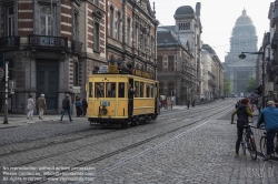 Viennaslide-05819731 Brüssel, Tramwayparade '150 Jahre Tramway in Brüssel' am 1. Mai 2019 - Brussels, Parade '150 Years Tramway', May 1st, 2019