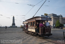 Viennaslide-05819743 Brüssel, Tramwayparade '150 Jahre Tramway in Brüssel' am 1. Mai 2019 - Brussels, Parade '150 Years Tramway', May 1st, 2019