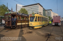 Viennaslide-05819752 Brüssel, Tramwayparade '150 Jahre Tramway in Brüssel' am 1. Mai 2019 - Brussels, Parade '150 Years Tramway', May 1st, 2019