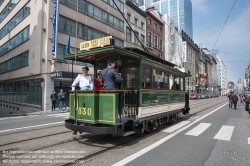 Viennaslide-05819776 Brüssel, Tramwayparade '150 Jahre Tramway in Brüssel' am 1. Mai 2019 - Brussels, Parade '150 Years Tramway', May 1st, 2019
