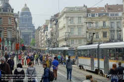 Viennaslide-05819795 Brüssel, Tramwayparade '150 Jahre Tramway in Brüssel' am 1. Mai 2019 - Brussels, Parade '150 Years Tramway', May 1st, 2019