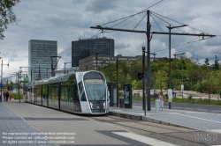 Viennaslide-05999170 Die Stater Tram (dt.: Städtische Straßenbahn) ist die Straßenbahn der luxemburgischen Hauptstadt Luxemburg, die am 10. Dezember 2017 eröffnet wurde. Die Straßenbahnlinie setzt Fahrzeuge des spanischen Unternehmens CAF (Construcciones y auxiliar de ferrocarriles), Urbos 3, ein.