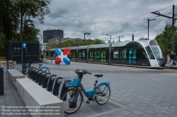 Viennaslide-05999171 Die Stater Tram (dt.: Städtische Straßenbahn) ist die Straßenbahn der luxemburgischen Hauptstadt Luxemburg, die am 10. Dezember 2017 eröffnet wurde. Die Straßenbahnlinie setzt Fahrzeuge des spanischen Unternehmens CAF (Construcciones y auxiliar de ferrocarriles), Urbos 3, ein.