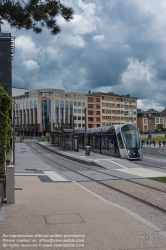 Viennaslide-05999181 Die Stater Tram (dt.: Städtische Straßenbahn) ist die Straßenbahn der luxemburgischen Hauptstadt Luxemburg, die am 10. Dezember 2017 eröffnet wurde. Die Straßenbahnlinie setzt Fahrzeuge des spanischen Unternehmens CAF (Construcciones y auxiliar de ferrocarriles), Urbos 3, ein.