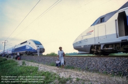 Viennaslide-05209922 Frankreich, SNCF, TGV, Panne am 24.5.2001 - France, SNCF Railroad, TGV, Breakdown on May 24, 2001