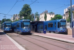 Viennaslide-05211903 Rouen, Tramway, Station Boulingrin - Rouen, Tramway, Boulingrin Station