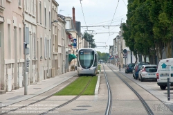 Viennaslide-05222727 Angers, moderne Straßenbahn, Rue de Létanduère - Angers, modern Tramway, Rue de Létanduère