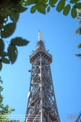 Viennaslide-05271118 Der Tour métallique de Fourvière ist ein Wahrzeichen von Lyon. Er ist ein dem Eiffelturm nachempfundener Stahlfachwerkturm.