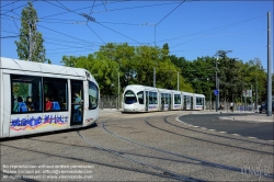 Viennaslide-05274206 Frankreich, Lyon, moderne Straßenbahn T2 Desgenettes  // France, Lyon, modern Tramway T2 Desgenettes 
