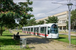 Viennaslide-05274423 Frankreich, Lyon, moderne Straßenbahn T4 La Doua // France, Lyon, modern Tramway T4 La Doua