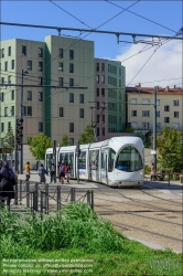 Viennaslide-05274602 Frankreich, Lyon, moderne Straßenbahn T6 Debourg  // France, Lyon, modern Tramway T6 Debourg 