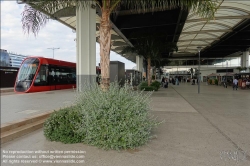 Viennaslide-05285237 Nizza, moderne Straßenbahn, Linie 2, Flughafen // Nice, Modern Tramway, Line 2, Airport