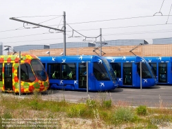Viennaslide-05291078 Tramway Montpellier, Linie 1, Depot