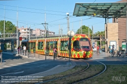 Viennaslide-05292089 Montpellier, moderne Tramway, Linie 2, Corum