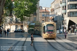 Viennaslide-05294027 Montpellier, moderne Tramway Linie 4, Fahrzeugdesign von Christian Lacroix - Montpellier, modern Tramway Line 4, Design by Christian Lacroix, Louis Blanc