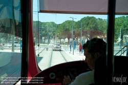 Viennaslide-05294059 Montpellier, moderne Tramway Linie 4, Fahrzeugdesign von Christian Lacroix - Montpellier, modern Tramway Line 4, Design by Christian Lacroix, Garcia Lorca