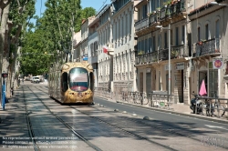 Viennaslide-05294072 Montpellier, moderne Tramway Linie 4, Fahrzeugdesign von Christian Lacroix - Montpellier, modern Tramway Line 4, Design by Christian Lacroix, Louis Blanc