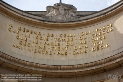 Viennaslide-05301404 Paris, Palais Chaillot, Inschrift