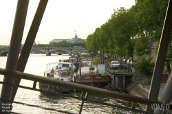 Viennaslide-05307013 Paris, Hausboote an der Seine - Paris, Houseboats at the Seine River
