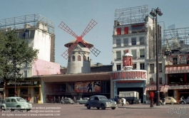 Viennaslide-05328100 Paris, Moulin Rouge, historisches Foto von 1962