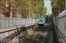 Viennaslide-05389722 Paris, Metro, Rampe der Linie 2 am Boulevard de la Villette