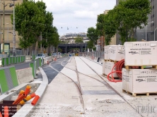 Viennaslide-05393014 Paris, Bau der Tramway Linie T3 - Paris, Construction of Modern Tramway Line T3