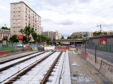 Viennaslide-05393037 Paris, Bau der Tramway Linie T3 - Paris, Construction of Modern Tramway Line T3
