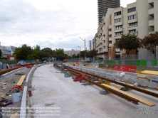 Viennaslide-05393056 Paris, Bau der Tramway Linie T3 - Paris, Construction of Modern Tramway Line T3