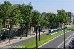 Viennaslide-05393668 Paris, moderne Straßenbahnlinie T3, Bd des Marechaux // Paris, modern Tramway Line T3, Bd des Marechaux