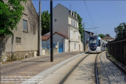 Viennaslide-05394149 Paris, moderne Straßenbahnlinie T4, Rue de l'Eglise // Paris, modern Tramway Line T4, Rue de l'Eglise