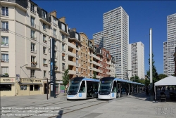 Viennaslide-05399102 Paris, moderne Straßenbahn Porte de Choisy-Orly, Linie T9 // Paris, modern Tramway Porte de Choisy-Orly, Line T9