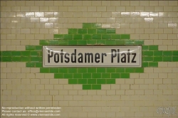 Viennaslide-06392022 Berlin, U-Bahn Potsdamer Platz // Berlin, Underground, Subway Potsdamer Platz