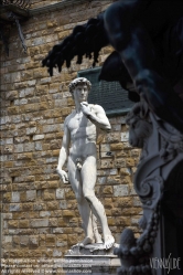 Viennaslide-06641402 Florenz, Palazzo Vecchio, Statue David von Michelangelo - Florence, Palazzo Vecchio, Statue of David by Michelangelo