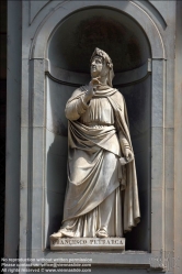 Viennaslide-06641406 Florenz, Uffizien, Statue Francesco Petrarca - Florence, Uffizi, Statue Francesco Petrarca