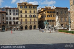 Viennaslide-06641418 Florenz, Piazza della Signoria, Neptunbrunnen // Florence, Piazza della Signoria, Fontana del Nettuno