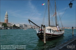Viennaslide-06822133 Venedig, historisches Segelboot am Canal Grande // Venice, historic sailboat on Canal Grande
