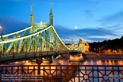 Viennaslide-07310921f Budapest, Donau, Freiheitsbrücke (Szabadság híd)