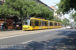 Viennaslide-07319952 Budapest, Erzsebet krt, Straßenbahn - Budapest, Erzsebet krt, Tramway