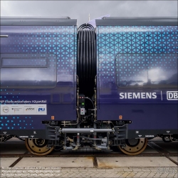Viennaslide-77712250 Berlin, Innotrans 2022, Siemens Wasserstoffzug Mireo Plus H // Berlin, Innotrans 2022, Siemens Hydrogen Train Mireo Plus H