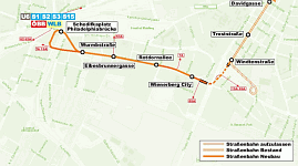 Plan Linie 65 zum Wienerberg