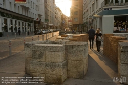 Viennaslide-00010247 Wien, rekonstruierte Reste des Stubentors (Stadttor) - Vienna, Traces of old City Walls