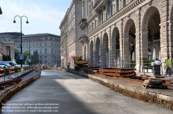 Viennaslide-00010301h Wien, Reichsratsstraße, Straßenbahn-Gleisbauarbeiten