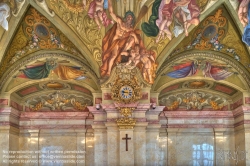 Viennaslide-00010339h Wien, Palais des Niederösterreichischen Landhauses, Sitzungssaal, Deckengemälde von Antonio Beduzzi 1710